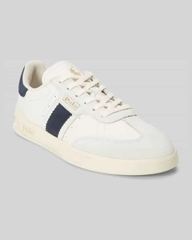 Ralph Lauren Sneaker aus echtem Leder Weiss