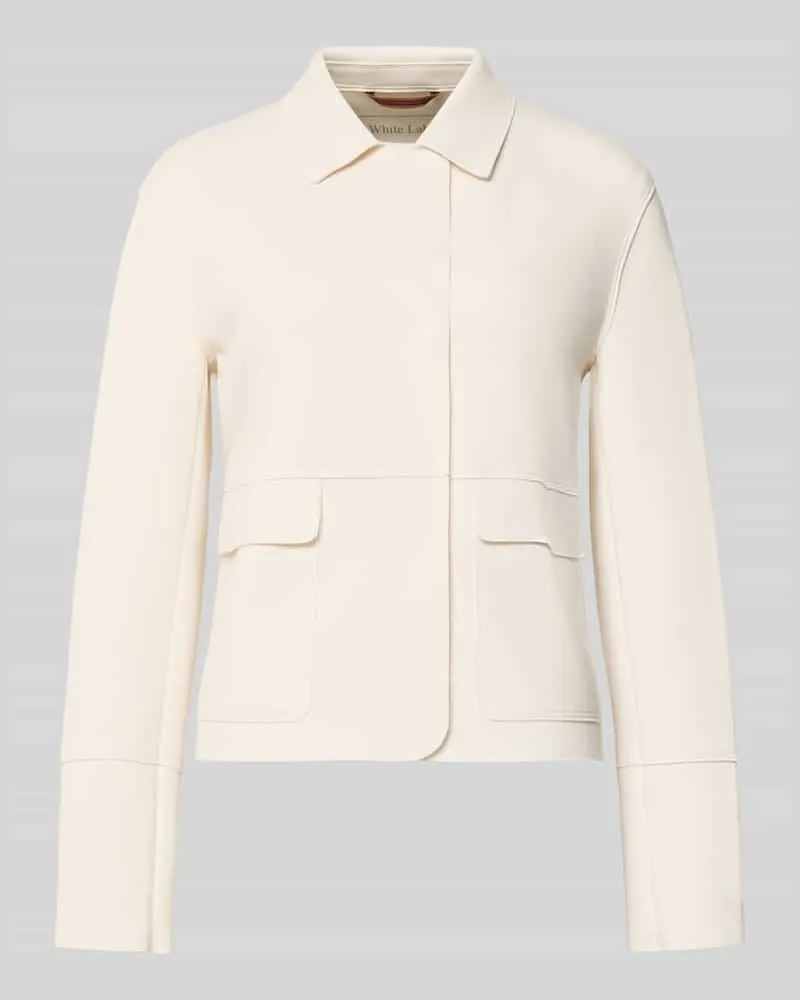 White Label Slim Fit Blazer aus Baumwoll-Mix Offwhite