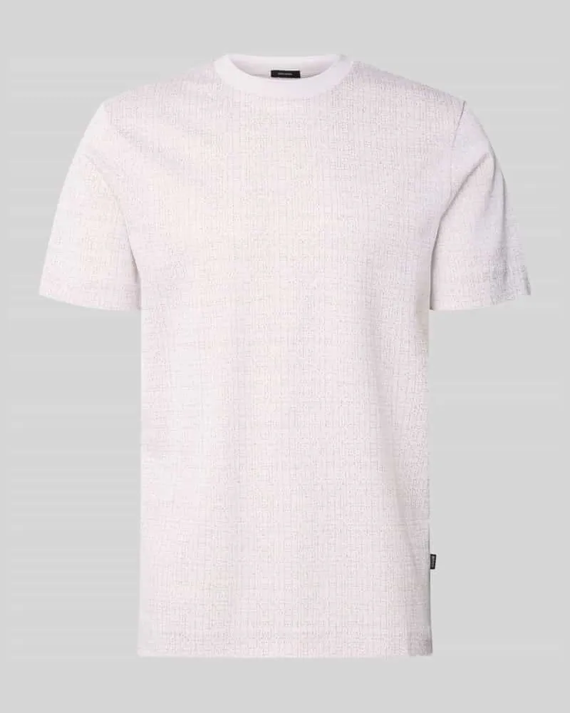 HUGO BOSS Regular Fit T-Shirt aus reiner Baumwolle Modell 'Thompson Offwhite