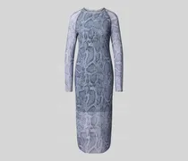 Midikleid mit Schlangenmuster
