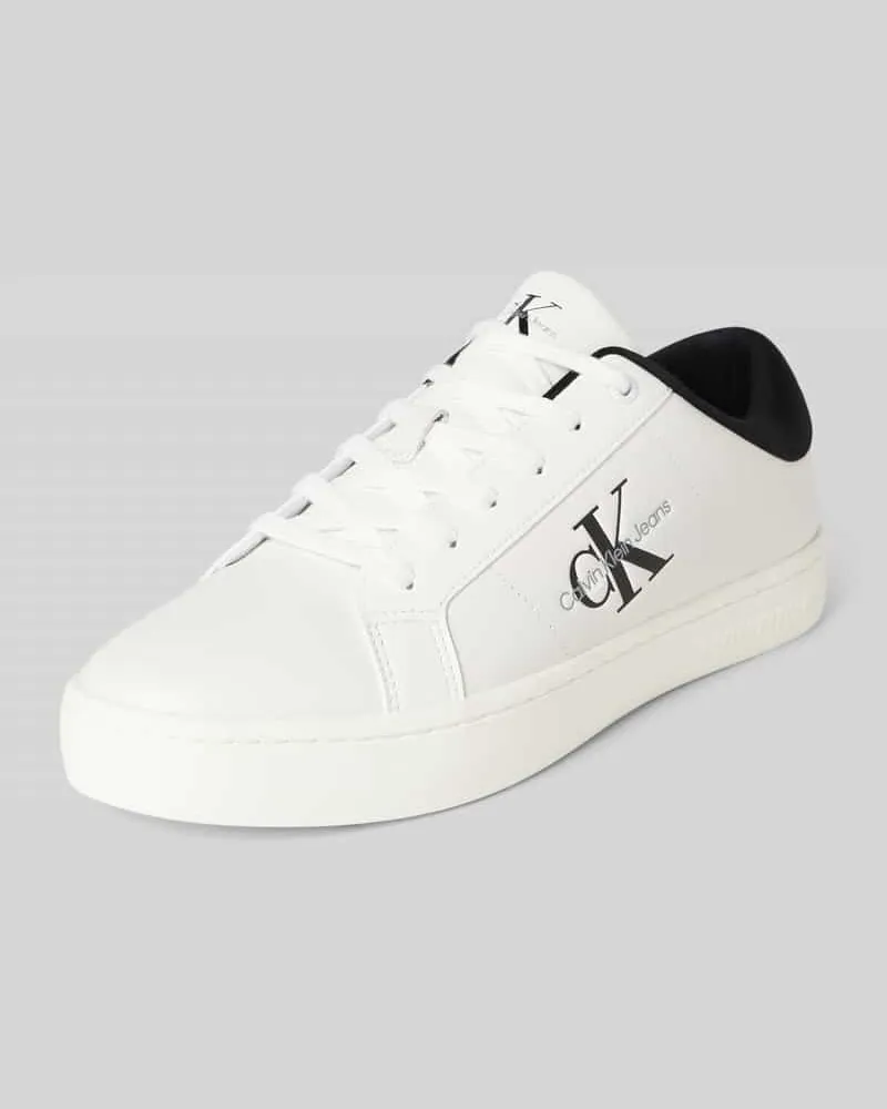 Calvin Klein Sneaker mit Label-Details Modell 'CLASSIC Weiss