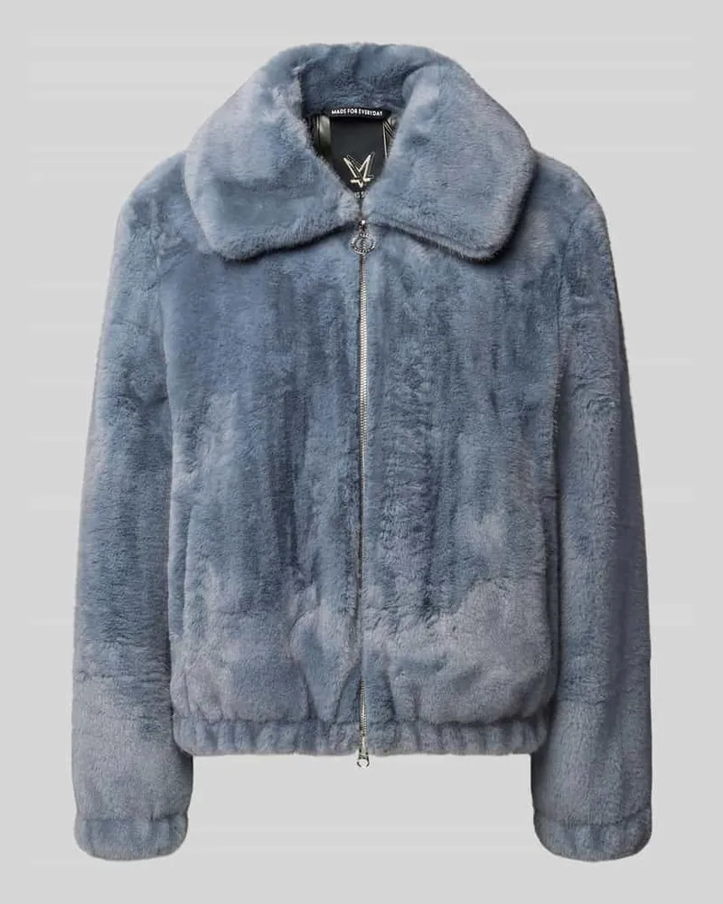 Fuchs Schmitt Regular Fit Jacke aus Kunstfell Bleu