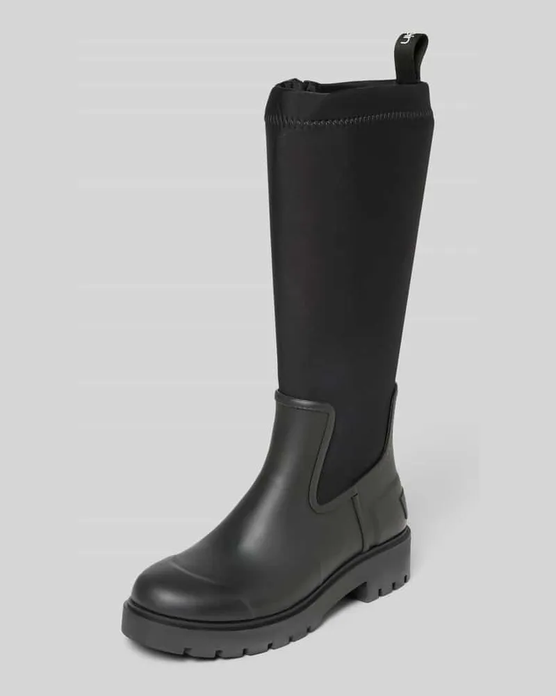 Calvin Klein Regenstiefel mit Logo-Patch Black