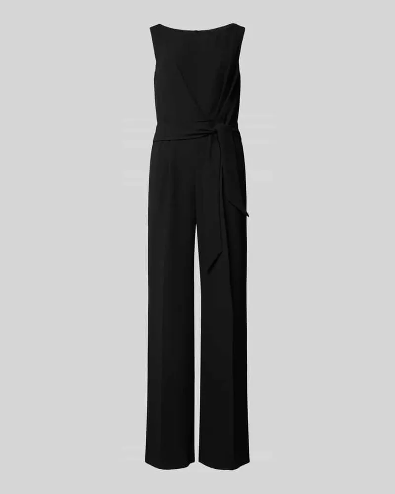 Vera Mont Slim Fit Jumpsuit mit Bindegürtel Black