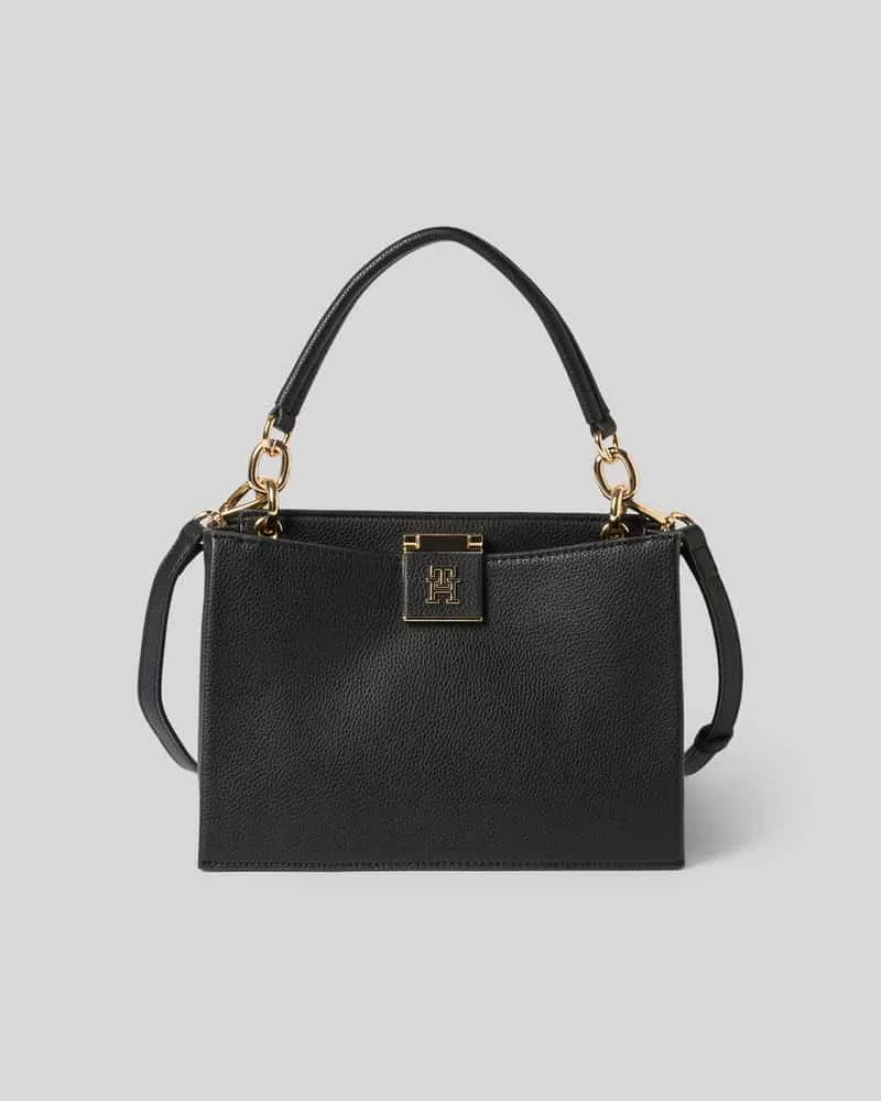 Tommy Hilfiger Henkeltasche in Lederoptik Black