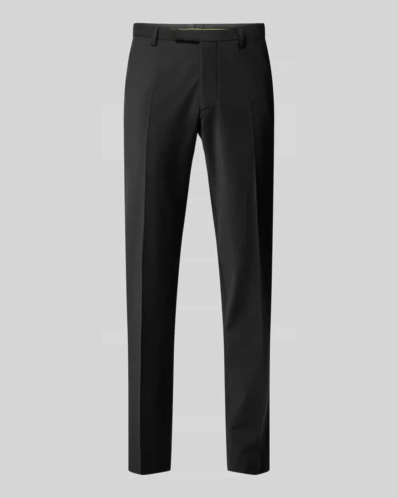 cinque Slim Fit Anzughose mit Bügelfalten Modell 'Castello Black