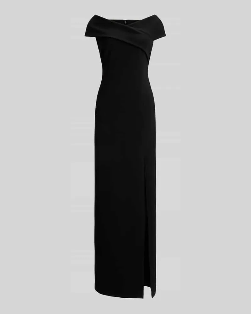 Ralph Lauren Abendkleid mit Carmenausschnitt Black