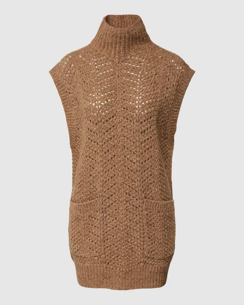 Ralph Lauren Strickpullover aus Woll-Mix mit Kaschmir-Anteil Camel