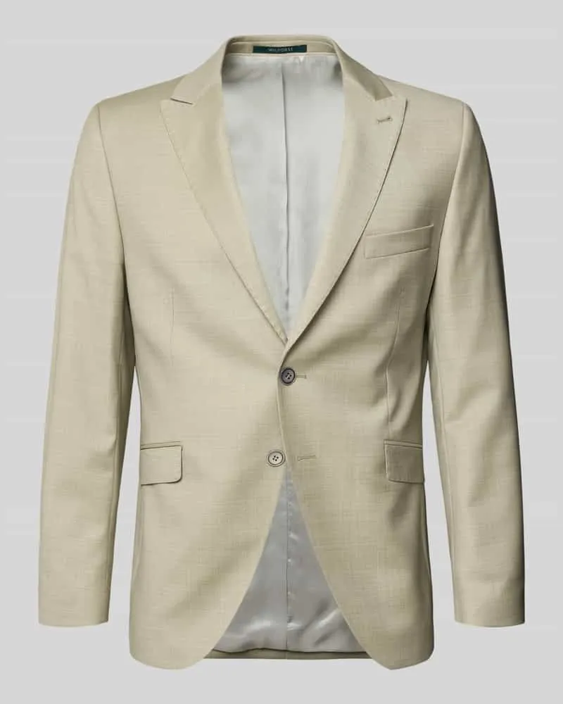 Wilvorst Sakko mit Pattentaschen und Reverskragen Hellgruen