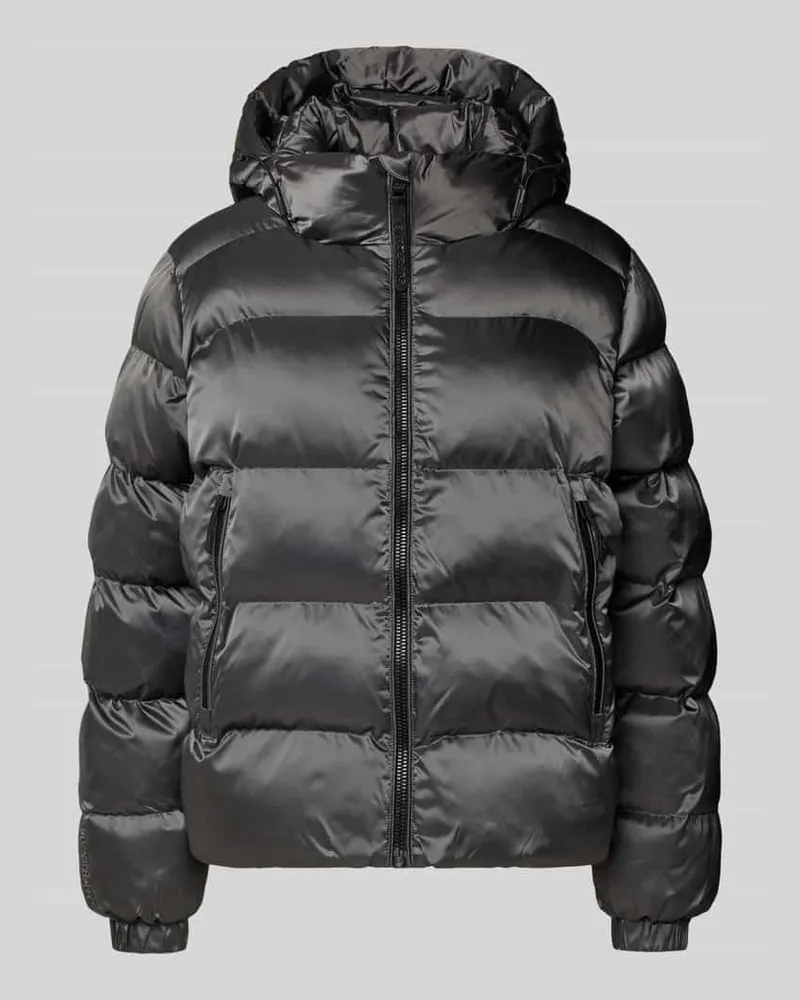 Superdry. Steppjacke mit Reißverschlusstaschen Dunkelgrau