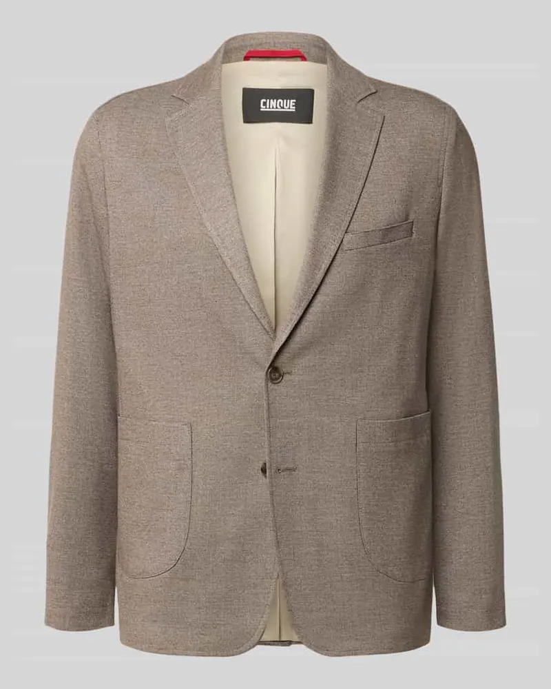 cinque Regular Fit 2-Knopf-Sakko Modell 'MONACO Dunkelbraun