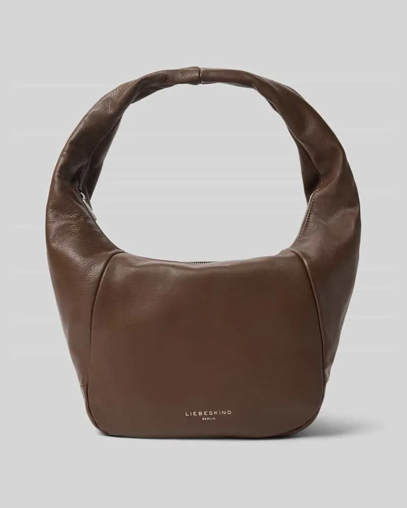 Liebeskind Hobo Bag mit Label-Detail Modell 'FARRAH Dunkelbraun