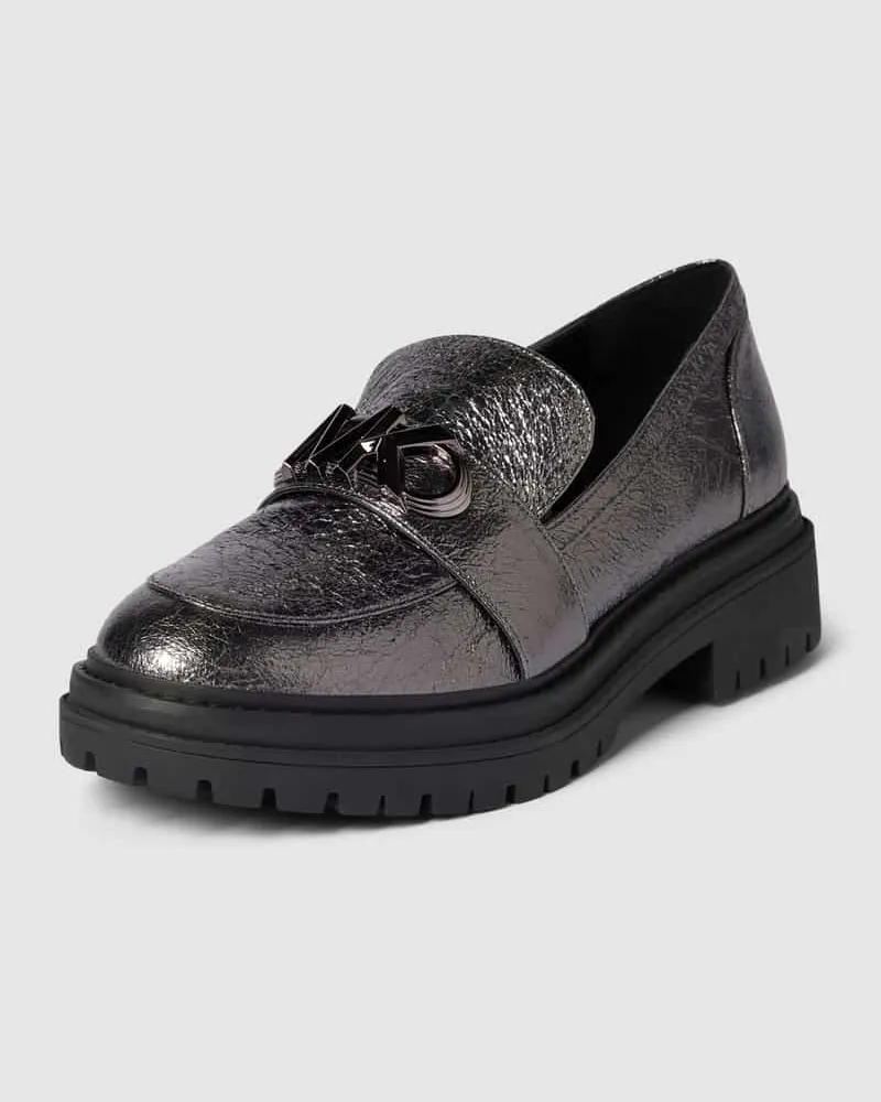 Michael Kors Loafer mit Label-Applikation Modell 'PARKER Silber