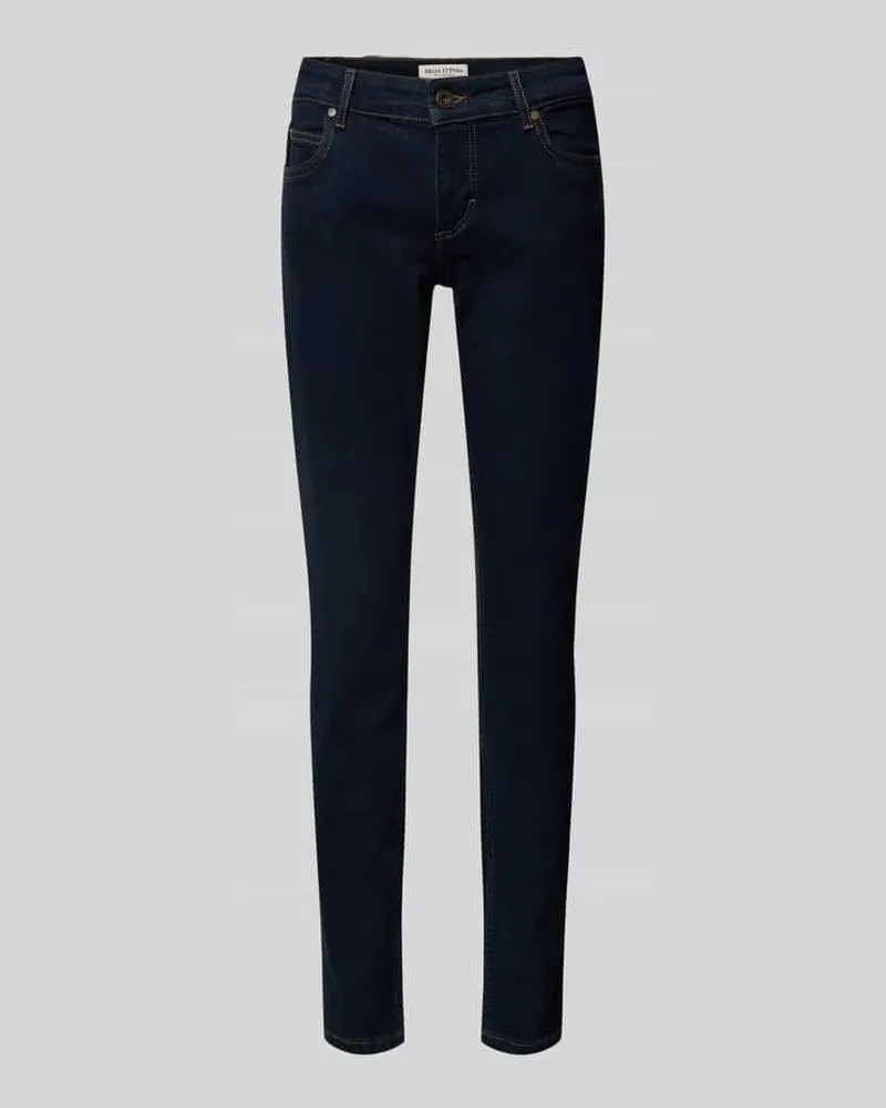 Marc O'Polo Skinny Fit Jeans mit Label-Details Jeansblau