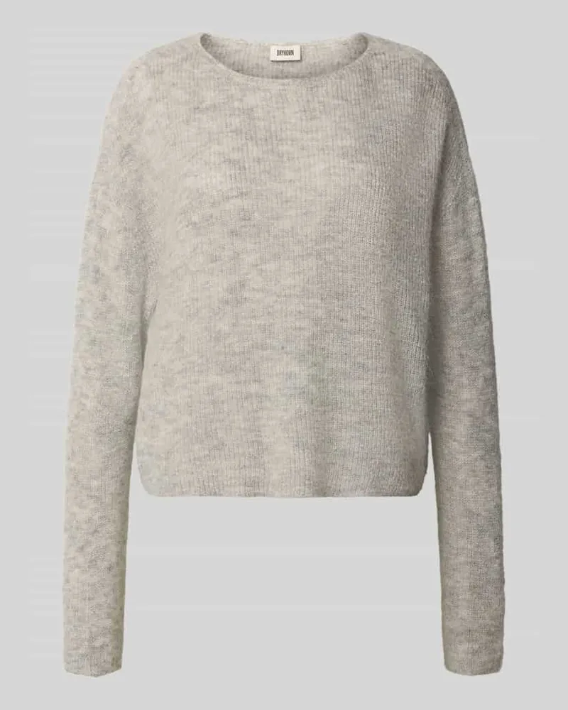 Drykorn Strickpullover aus Alpaka-Mix Modell 'IMENY Hellgrau