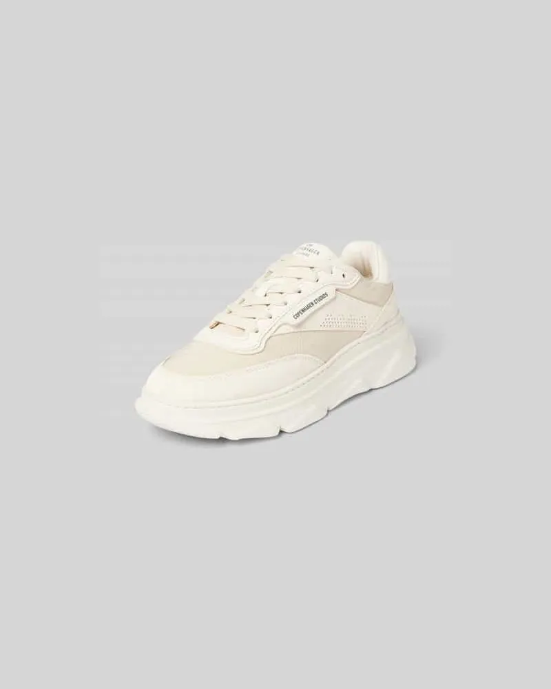 Copenhagen Sneaker mit Label-Print Ecru