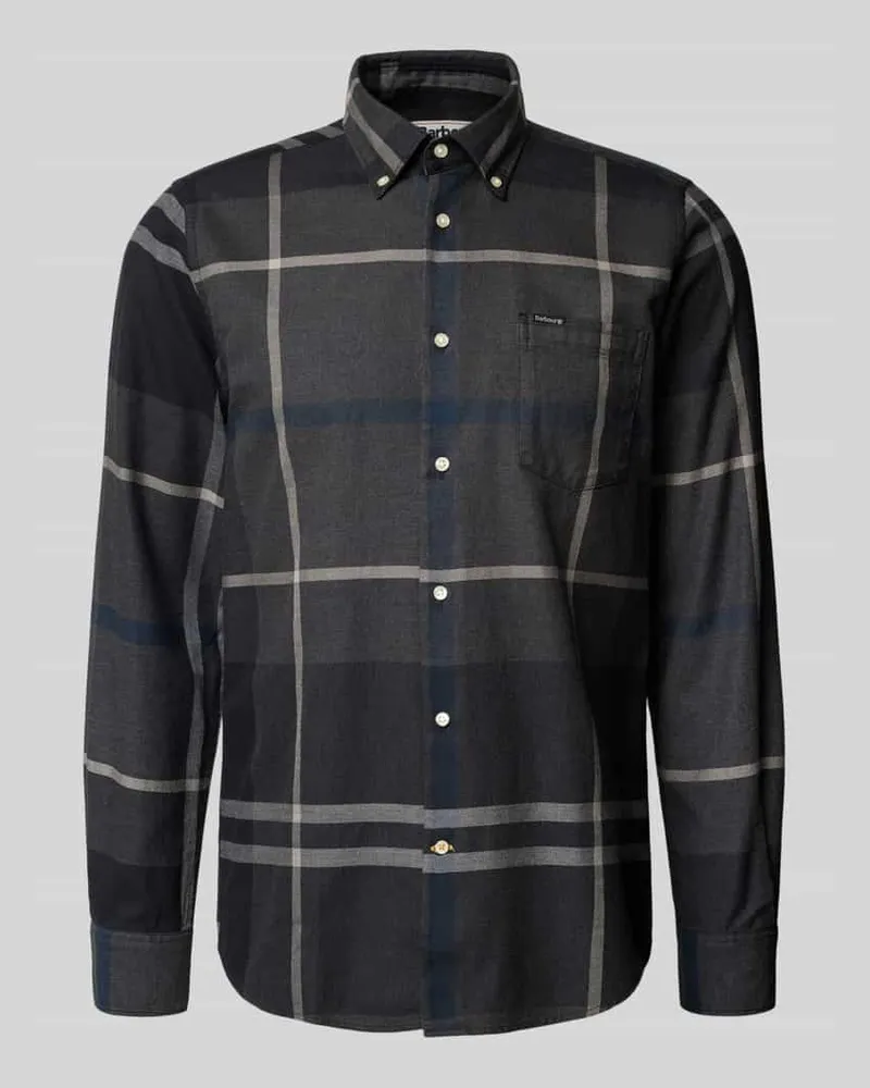 Barbour Tailored Fit Freizeithemd aus reiner Baumwolle Graphit