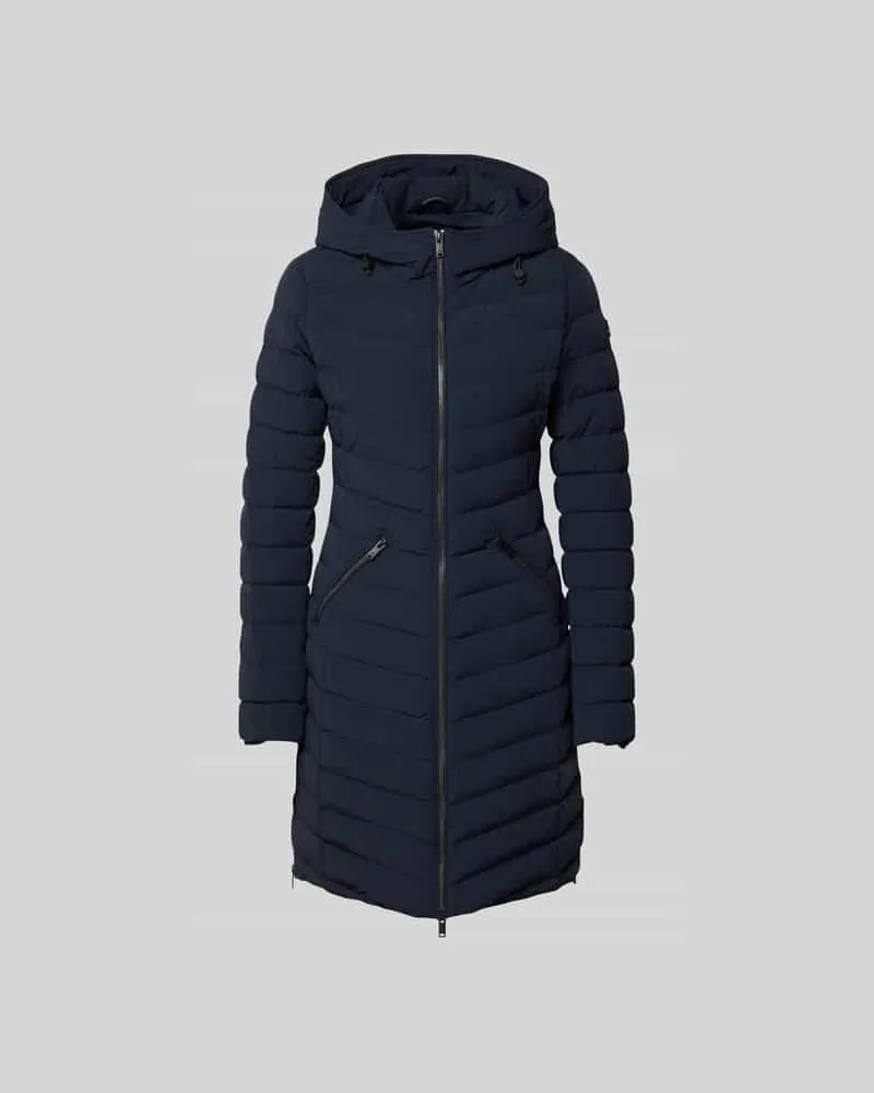 Moose Knuckles Daunenmantel mit Kapuze Marine