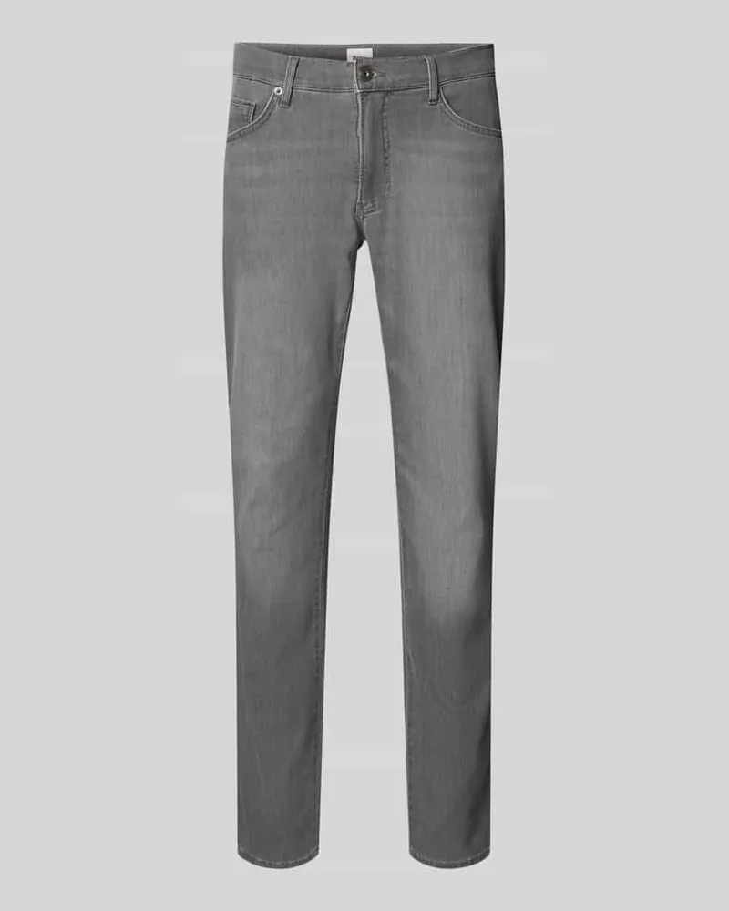 Brax Regular Fit Jeans im 5-Pocket-Design Modell 'Chuck Mittelgrau