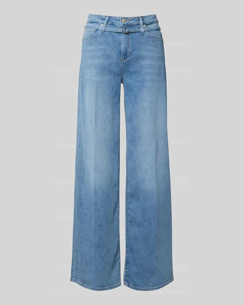 RAFFAELLO ROSSI  Wide Fit Jeans mit Lyocell-Anteil Modell 'Sventy Hellblau