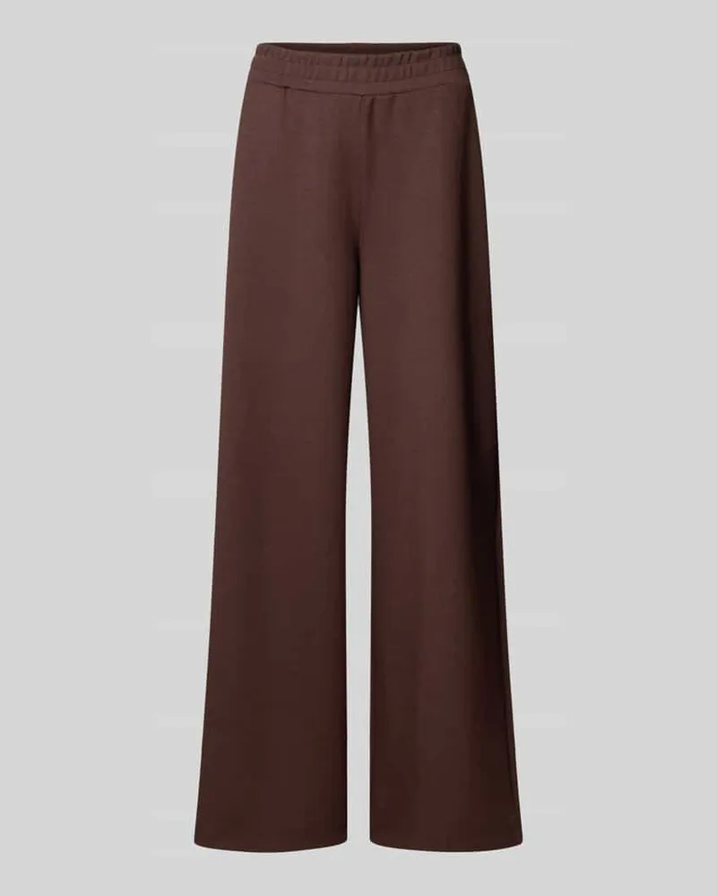 Rich&Royal Sweatpants mit elastischem Bund Dunkelbraun