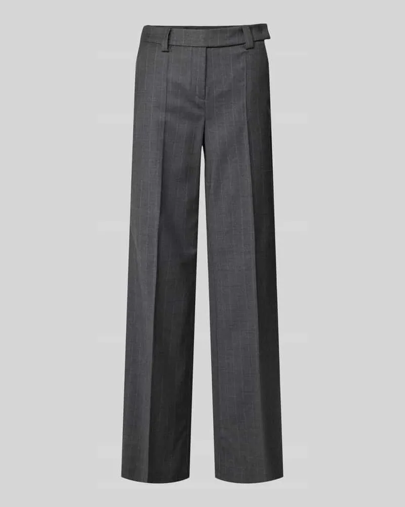 windsor. Stoffhose mit Bundfalten Dunkelgrau