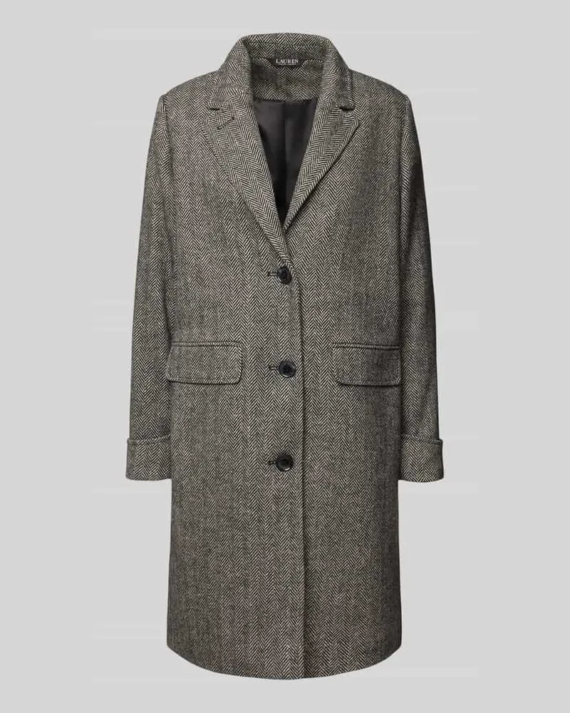 Ralph Lauren Mantel mit Reverskragen und Pattentaschen Black