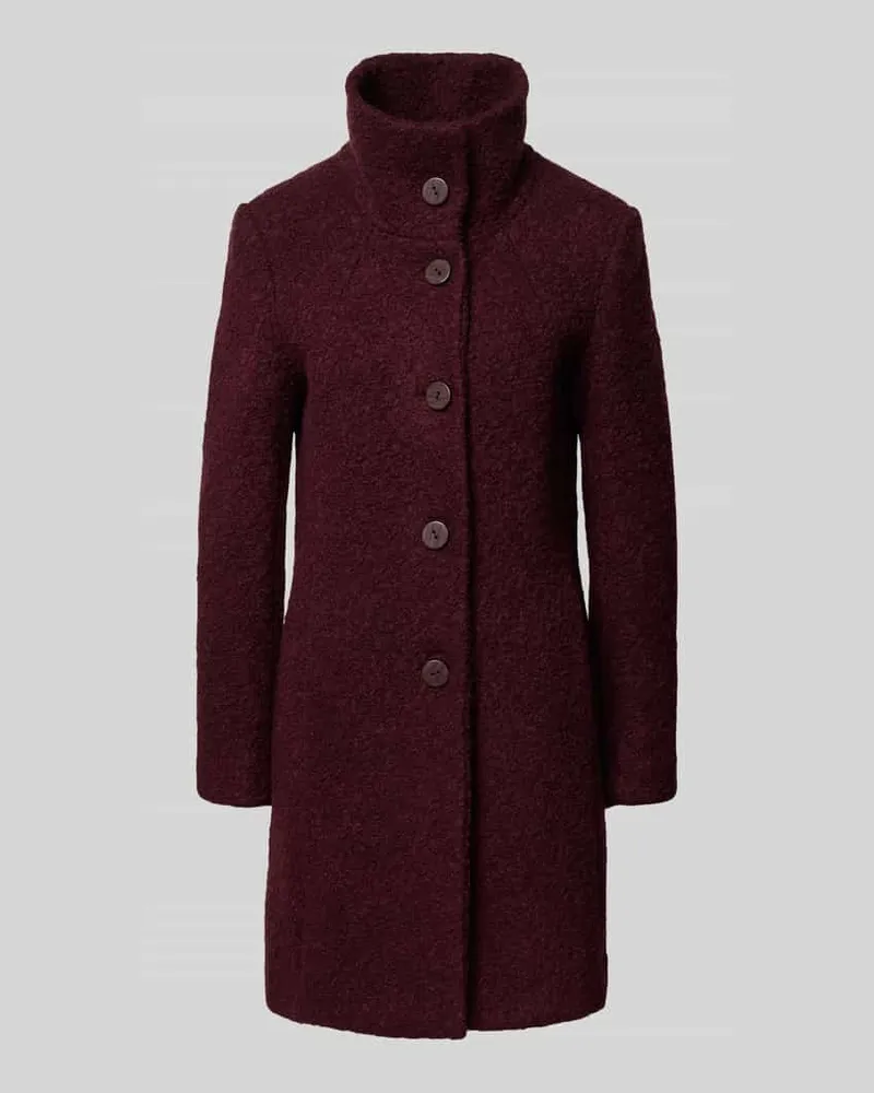 Milo Coats Mantel mit Knopfleiste Modell 'LISETTE Bordeaux