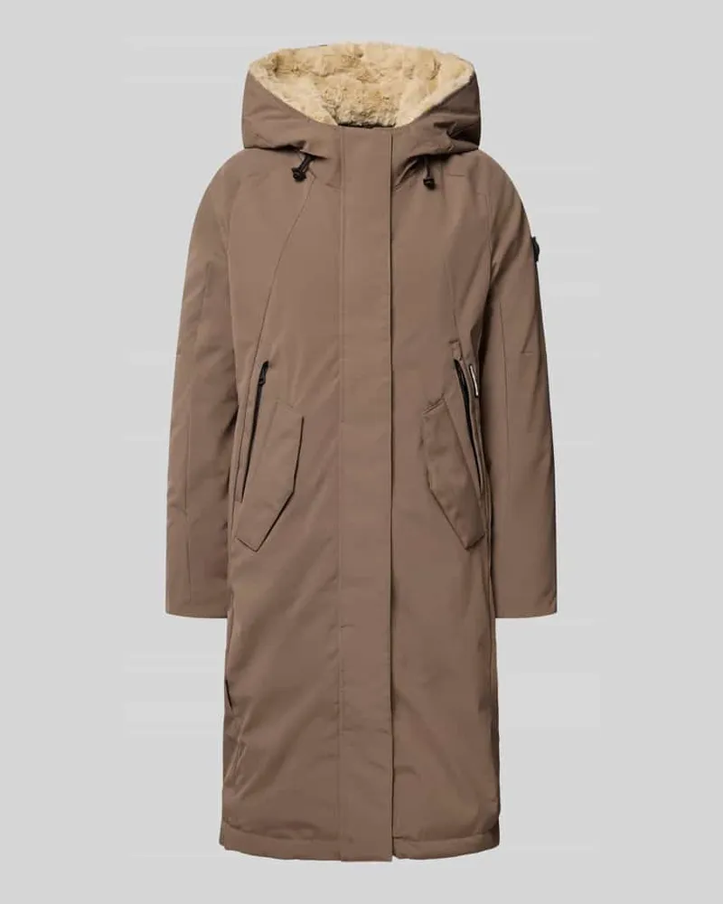 khujo Parka mit gefütterter Kapuze Modell 'CIELA Taupe