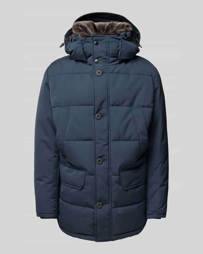Strellson Steppjacke mit Kapuze Marine