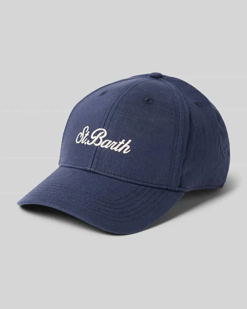 MC2 Saint Barth Basecap mit Label-Stitching Jeansblau