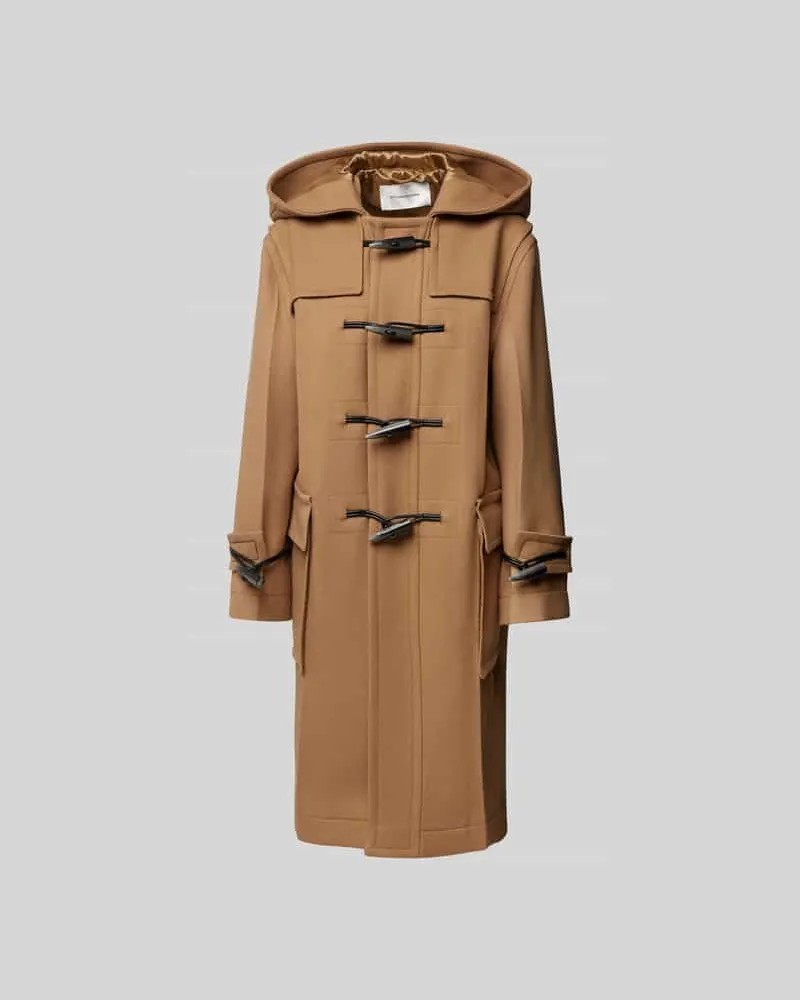 Victoria Beckham Dufflecoat mit Kapuze Camel