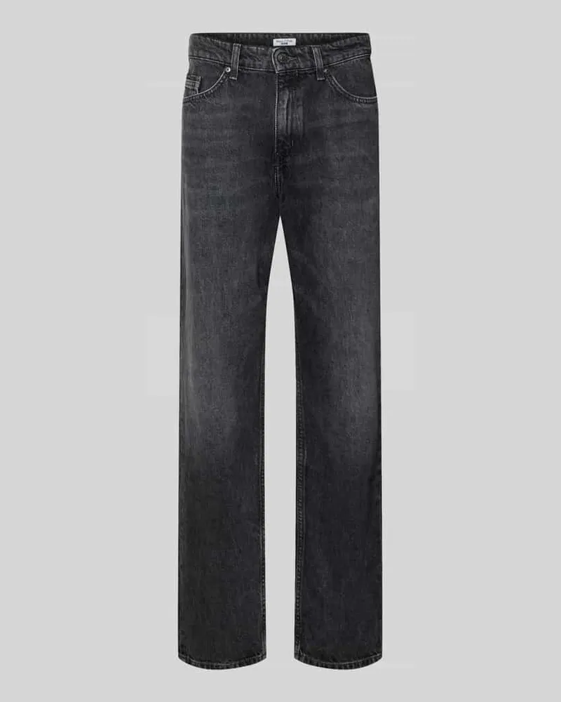 Marc O'Polo Straight Fit Jeans aus reiner Baumwolle Modell 'SVERRE Black