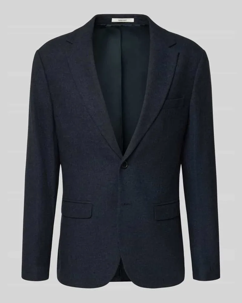 Selected Homme Slim Fit Sakko mit Woll-Anteil Modell 'SLIM-REED WOOL Marine