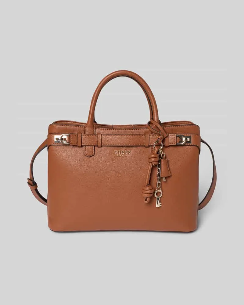 Guess Handtasche mit Tragehenkel Modell 'GREGORIA Cognac