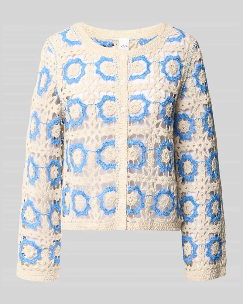 Y.A.S Strickjacke in Häkel-Optik Modell 'CITOVA Offwhite