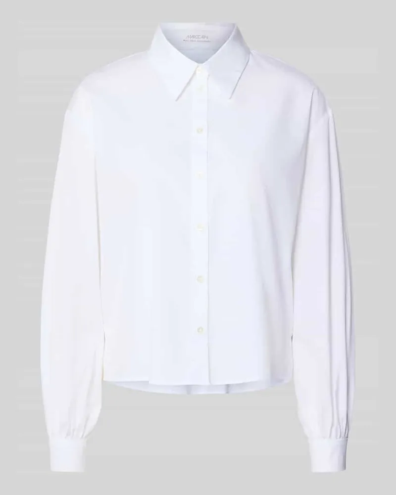 Marc Cain Hemdbluse mit Knopfleiste Weiss