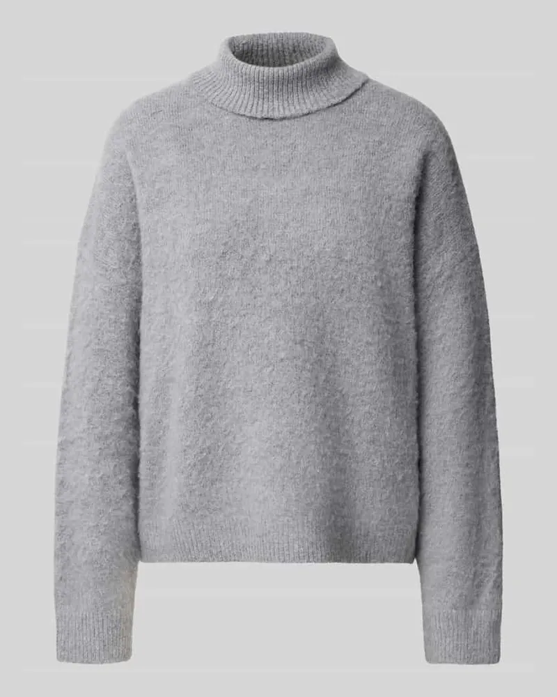 Liu Jo Regular Fit Pullover mit Leinen-Anteil Modell 'Maglia Mittelgrau