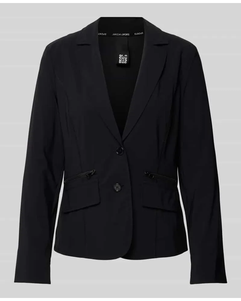 Marc Cain Blazer mit Reißverschlusstaschen Black