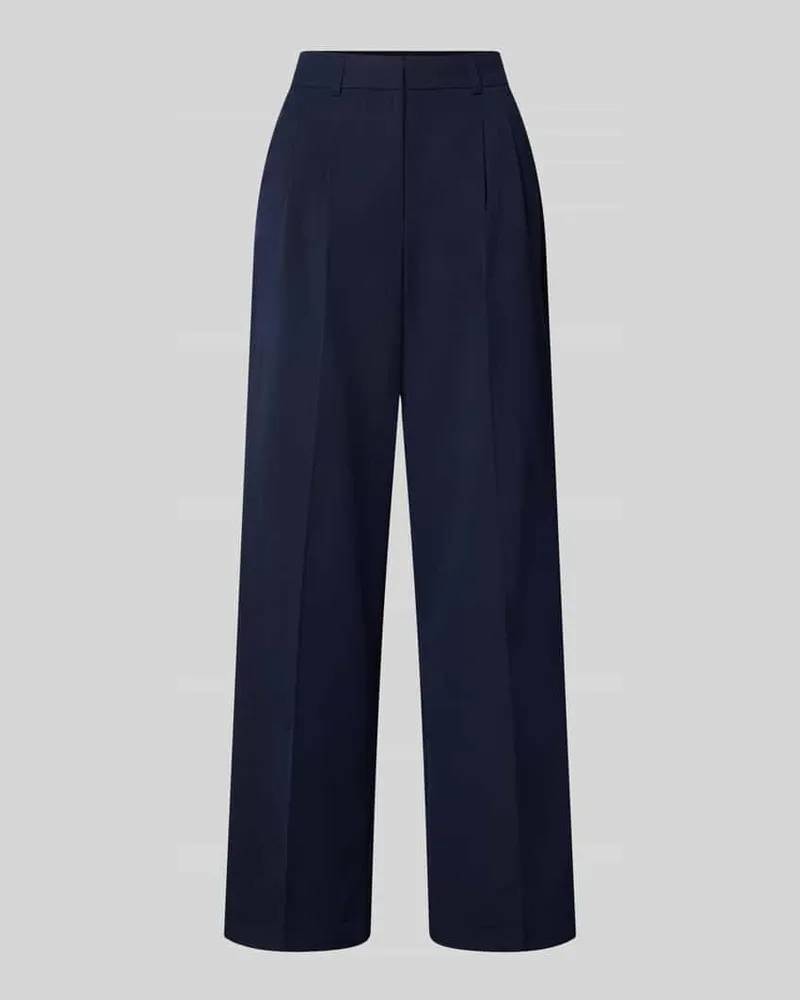 Smith & Soul Wide Leg Hose mit Bügelfalten Marine