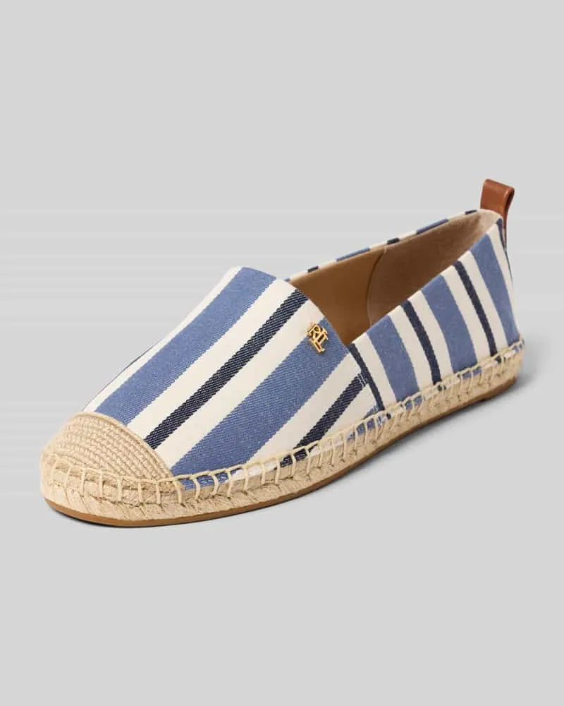 Ralph Lauren Espadrilles mit Logo Applikation Modell 'CAMERYN III Jeansblau