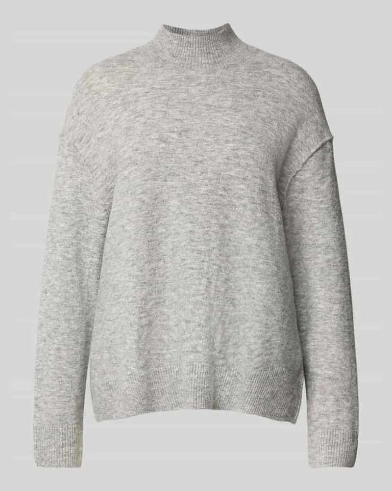 Marc O'Polo Regular Fit Strickpullover aus Schurwoll-Mix Hellgrau