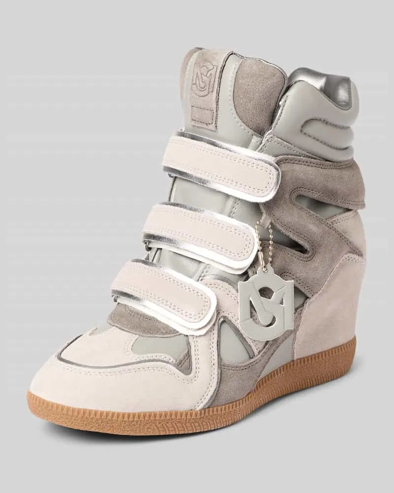 Steve Madden High Top Sneaker mit Keilabsatz Modell 'Mavis Mittelgrau