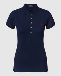 Ralph Lauren Slim Fit Poloshirt mit Logo-Stitching Modell 'JULIE Marine