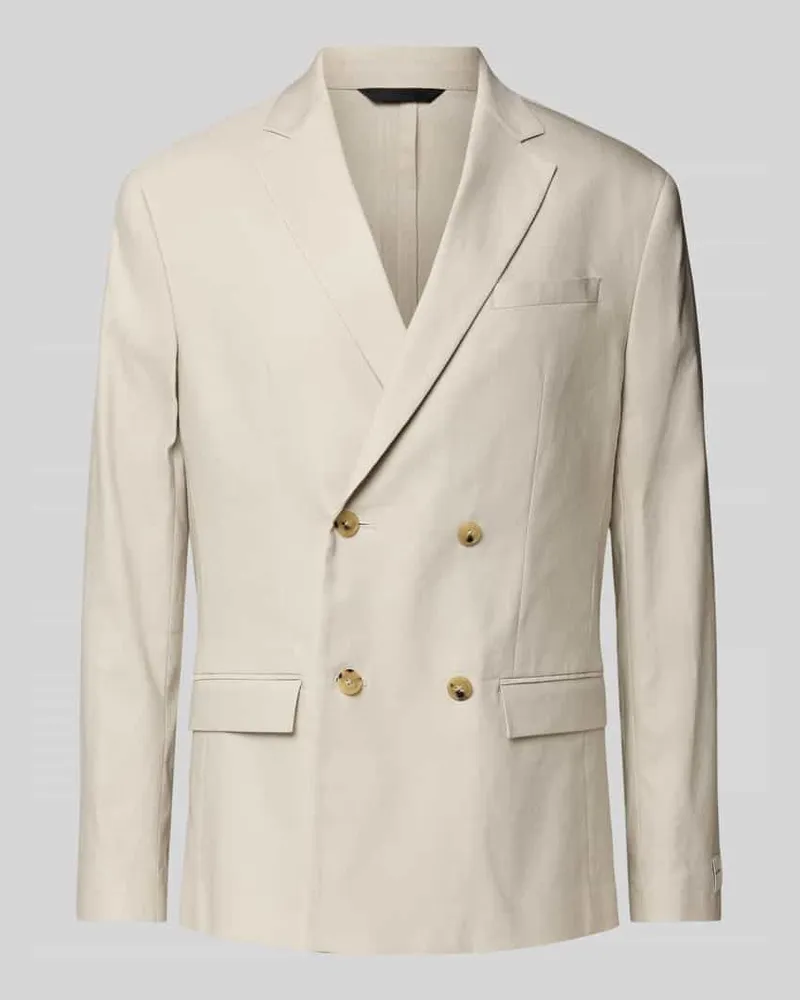 Calvin Klein Sakko mit Brustleistentasche Beige