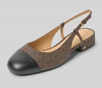 Lederballerinas mit Fesselriemen Modell 'PERLA