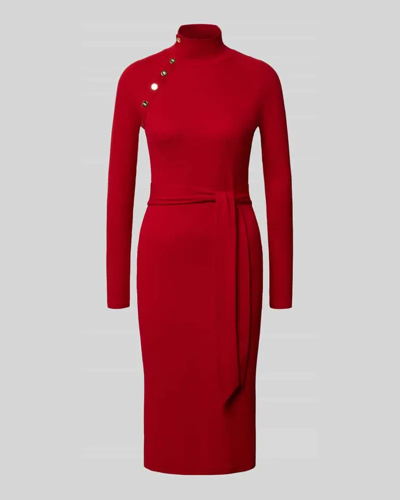 Ralph Lauren Midikleid mit Bindegürtel Modell 'VAHANT Rot