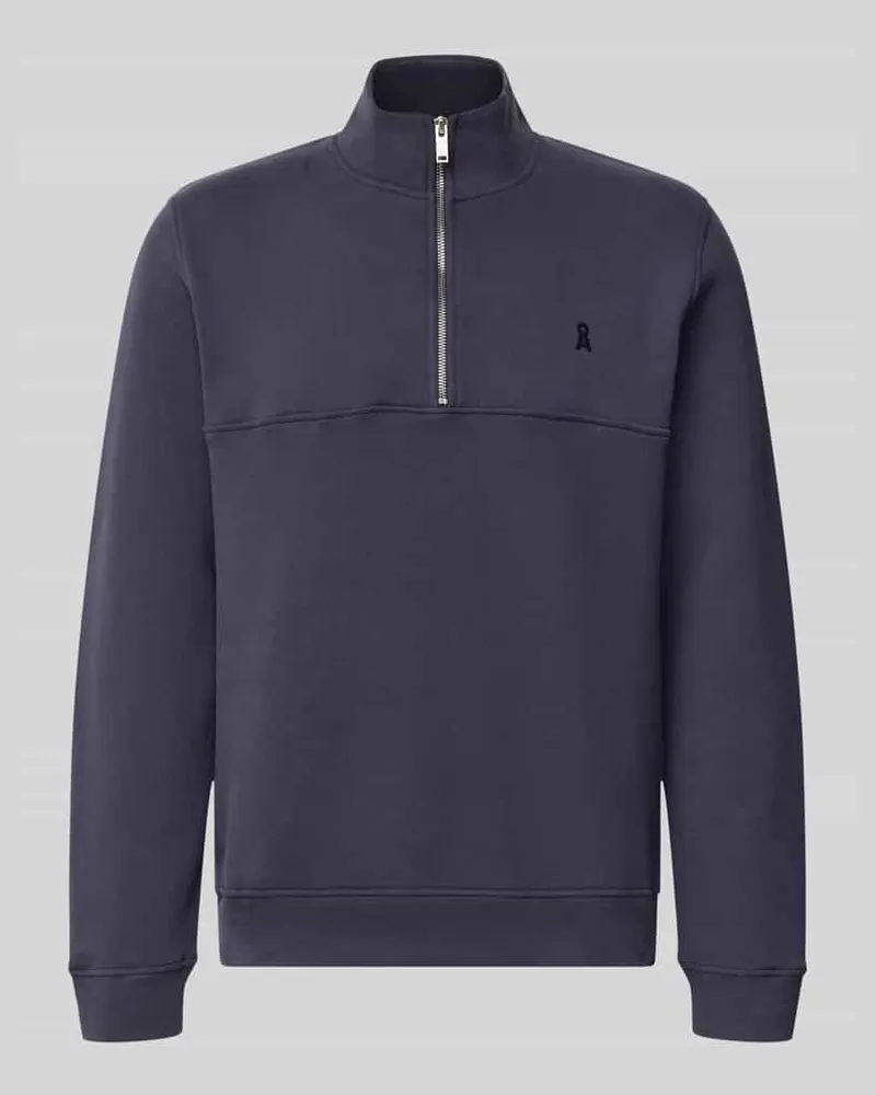 Armedangels Regular Fit Troyer aus reiner Baumwolle Modell 'WAARLO Marine
