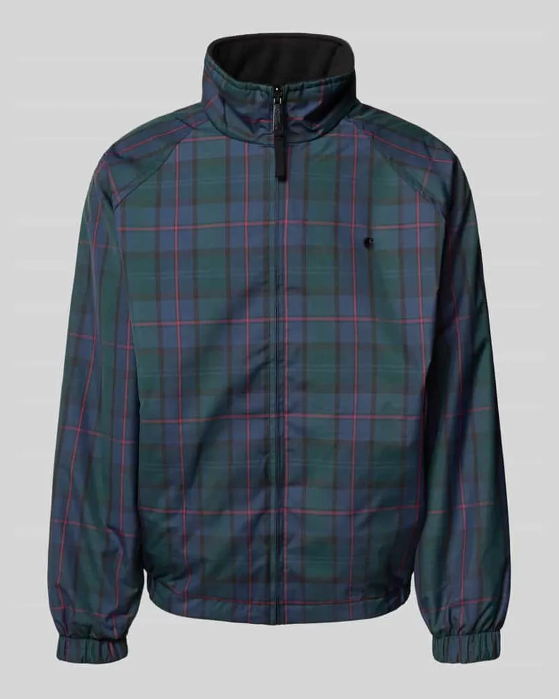 Carhartt WIP Jacke mit Stehkragen und Reißverschluss Dunkelblau