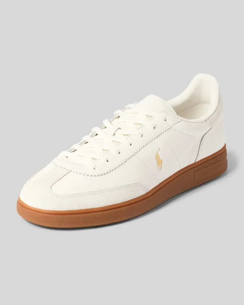 Ralph Lauren Sneaker aus echtem Rindsleder Weiss